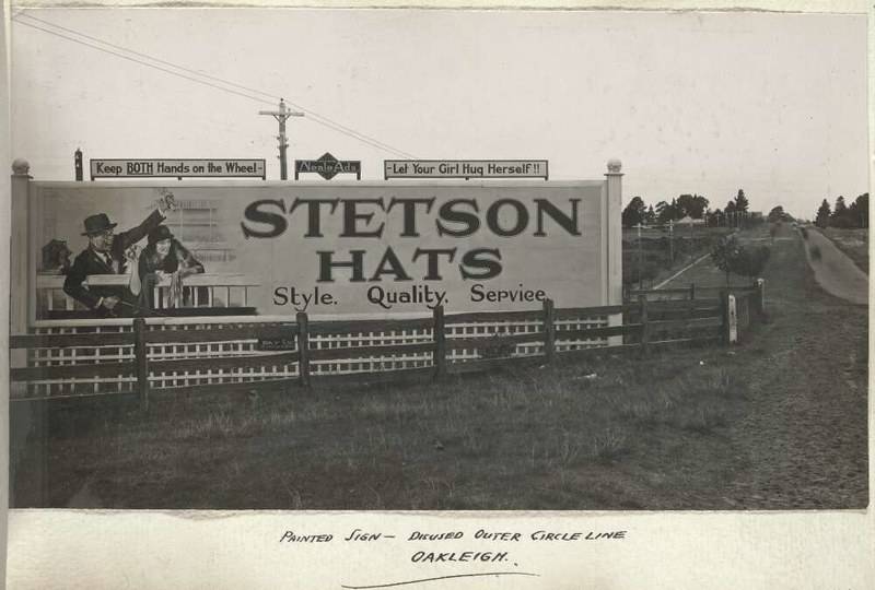 Stetson hats early 1900s billboard advertisement
