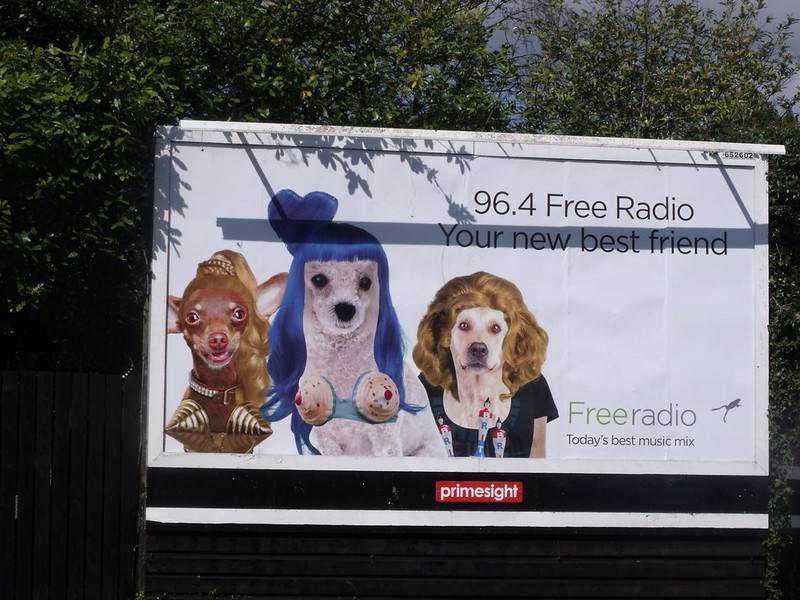 Free Radio Your new best friend billboard advertisement